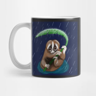 Slow Loris In the Rain Mug